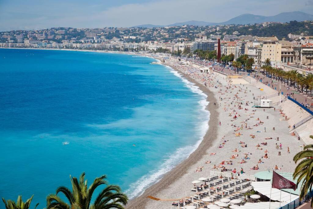 Spacious 3 Bedroom Flat Nice Center - Magnificent View-Parking Exteriér fotografie