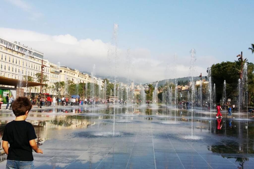 Spacious 3 Bedroom Flat Nice Center - Magnificent View-Parking Exteriér fotografie
