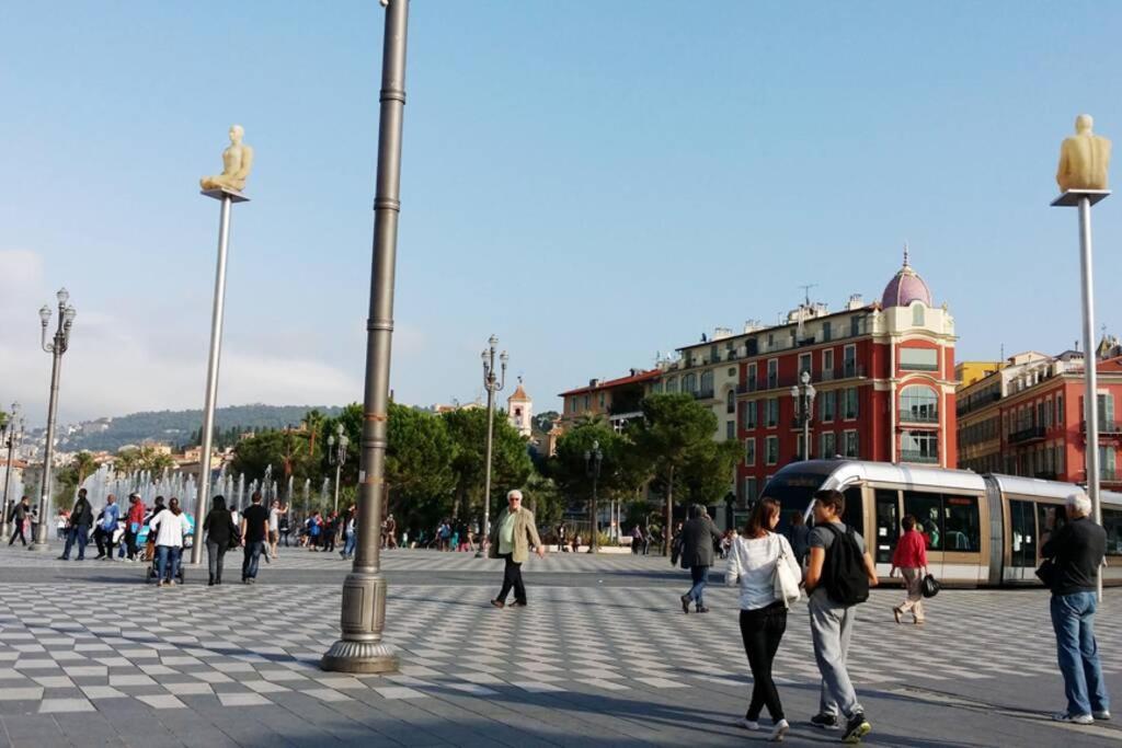 Spacious 3 Bedroom Flat Nice Center - Magnificent View-Parking Exteriér fotografie