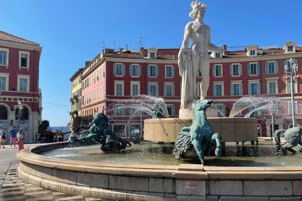 Spacious 3 Bedroom Flat Nice Center - Magnificent View-Parking Exteriér fotografie