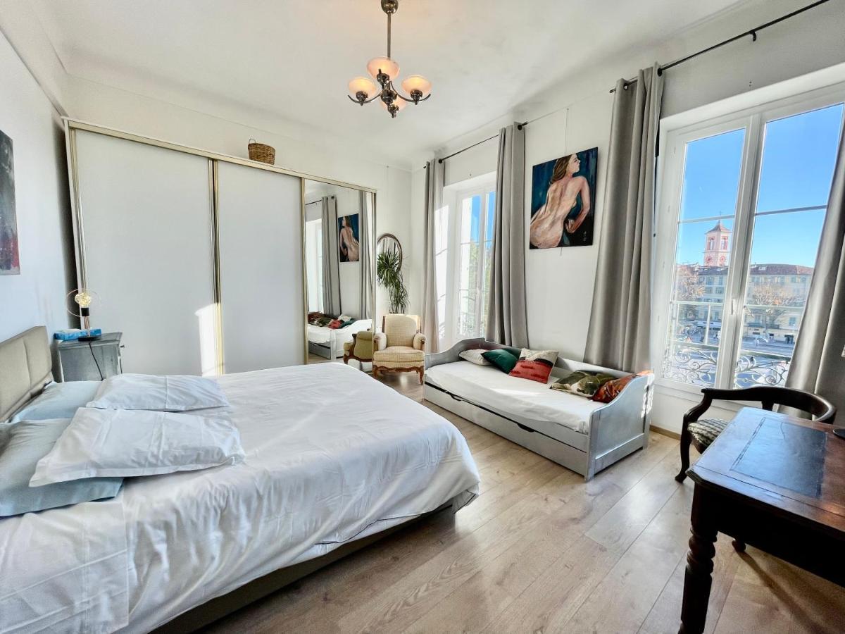 Spacious 3 Bedroom Flat Nice Center - Magnificent View-Parking Exteriér fotografie