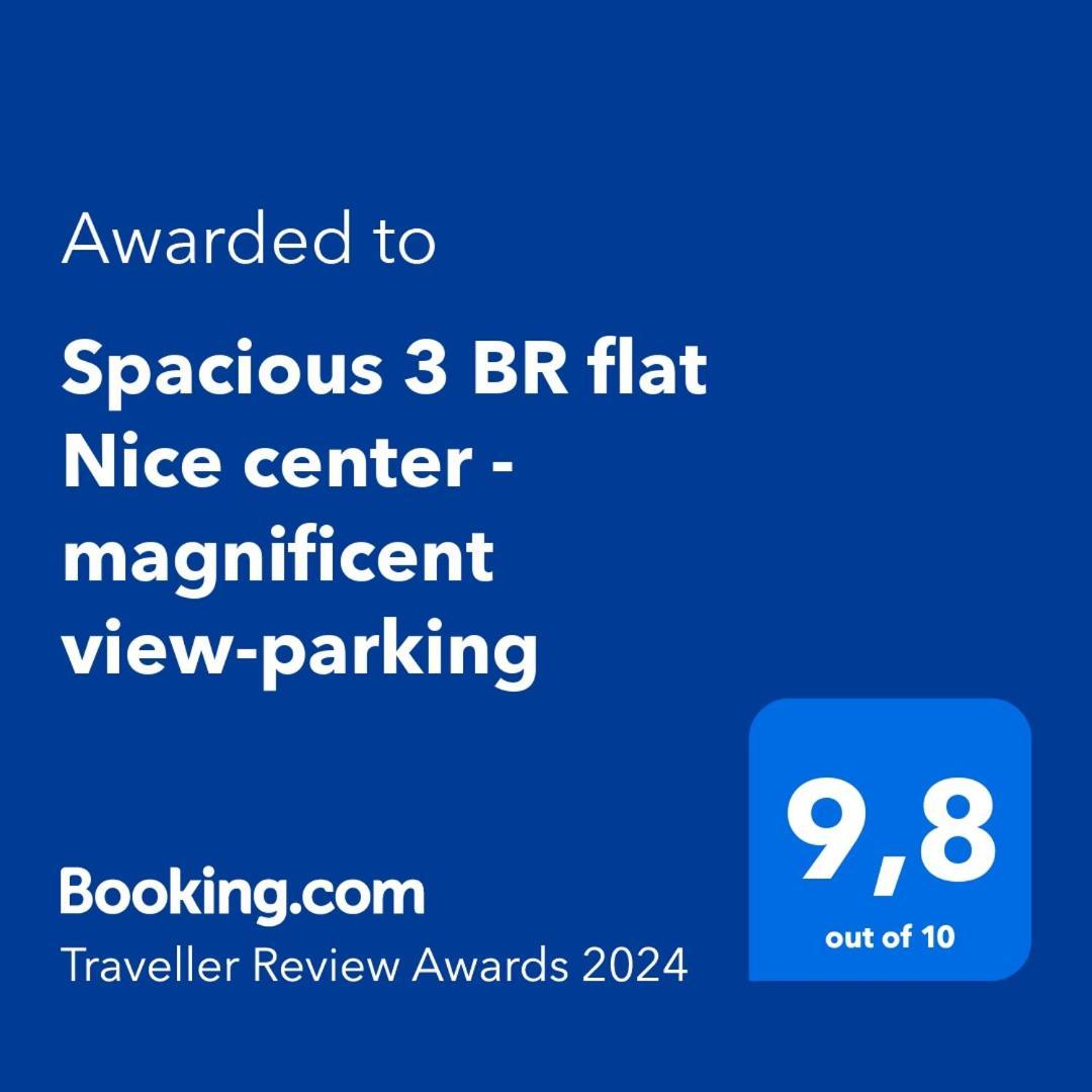 Spacious 3 Bedroom Flat Nice Center - Magnificent View-Parking Exteriér fotografie
