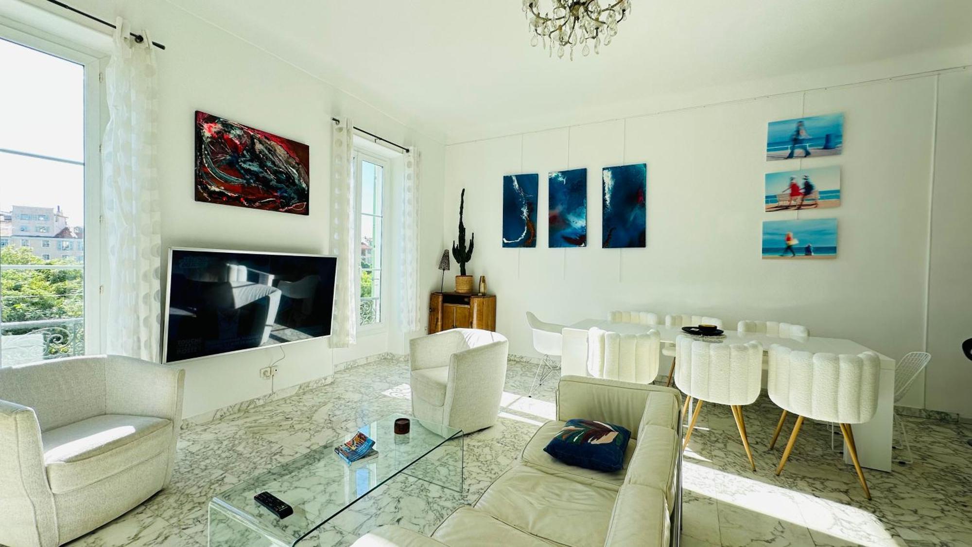 Spacious 3 Bedroom Flat Nice Center - Magnificent View-Parking Exteriér fotografie